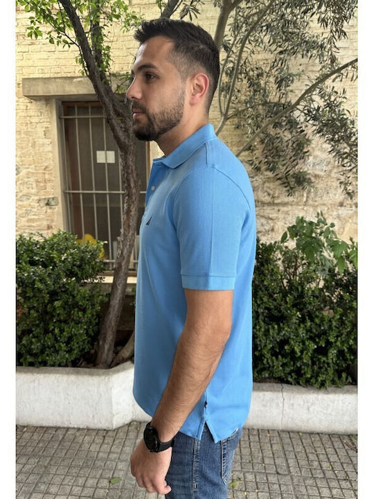 Polo Short Sleeve Light Blue Blouse