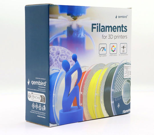 Gembird PLA 3D Printer Filament 1.75mm Yellow 1kg 1pcs (Spool)