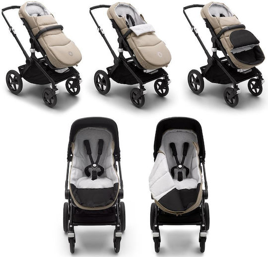 Bugaboo Universal Stroller Footmuff Waterproof Brown With Fleece Lining