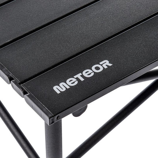 Meteor Table Aluminum for Camping Foldable Black