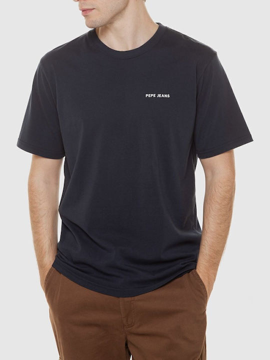 Callum T-shirt Navy Μπλε