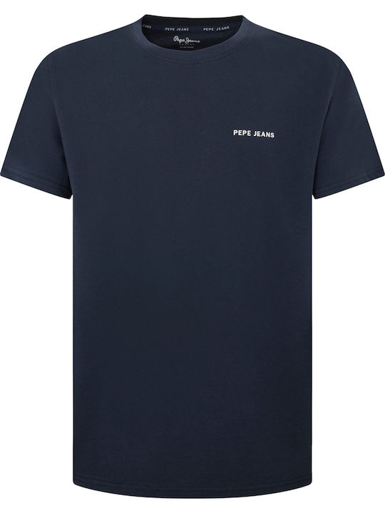 Callum T-shirt Navy Μπλε