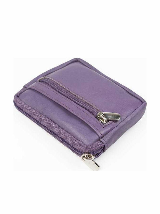 Small Leather Women's Wallet Classic Purple