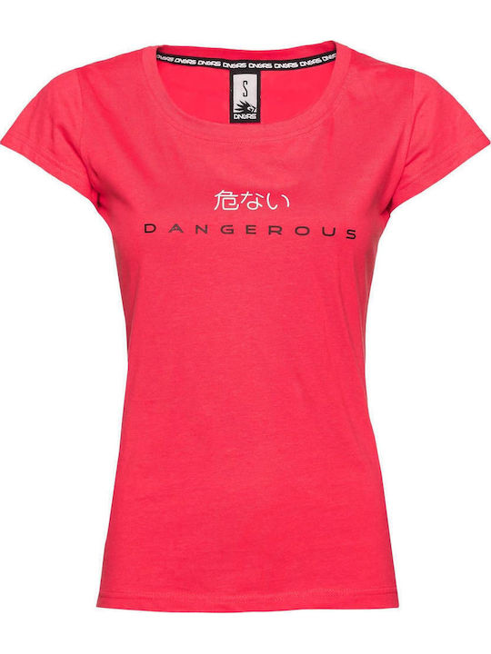 Γυναικείο T-shirt Pink/white