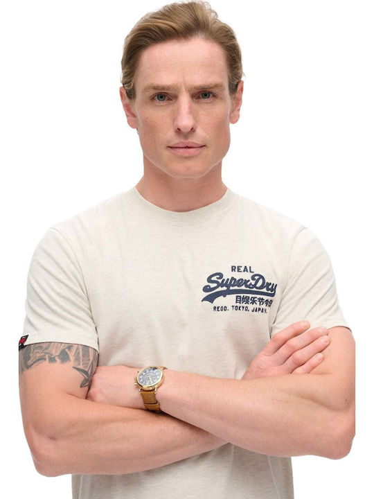 T-shirt Oat Cream Marl, Ecru