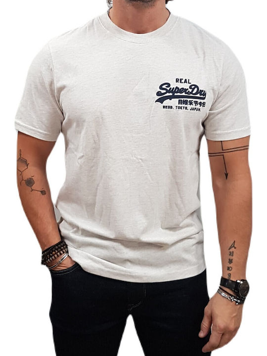 T-shirt Oat Cream Marl, Ecru