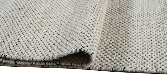 Balsan Handgefertigt Teppich Rechteckig Wolle Cream Black