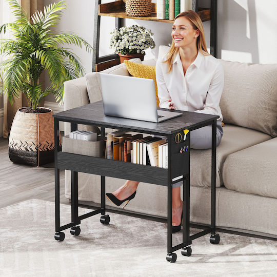 Desk Wooden Black 80x40x75cm