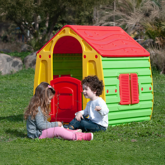 Chipolino Kids Playhouse Magical House with Fence Yellow 102x90x109cm