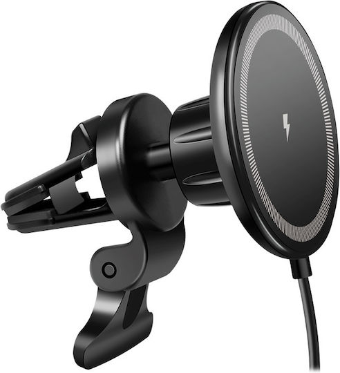 Logilink Car Holder Magnetic Support Iphone Usb-a Max 15w Overvoltage Protection Black "pa0333"