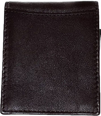 Mario Rossi Leather Tobacco Pouch With Snap Closure 11.5x7cm gift packaging