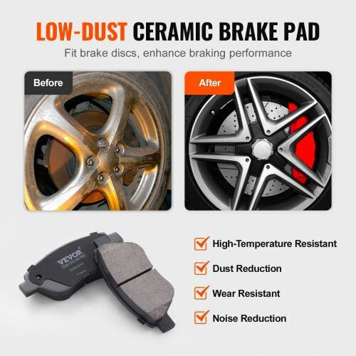 Vevor Front Ceramic Brake Rotor Pad Kit Vauxhall Adam Corsa D Box Hatchback