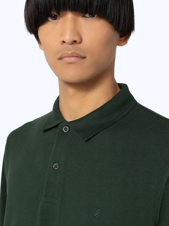 Polo Bluză cu mânecă lungă Verde închis