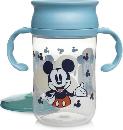 Thermobaby Mickey Mouse Full Smiles Baby Sippy Cup Plastic with Handles Multicolour 360ml