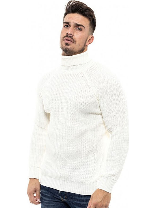 46-206-001 Langarm-Pullover Weiß