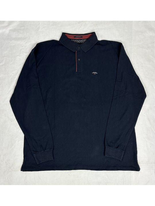 Polo Long Sleeve Blouse Navy Blue / Yellow