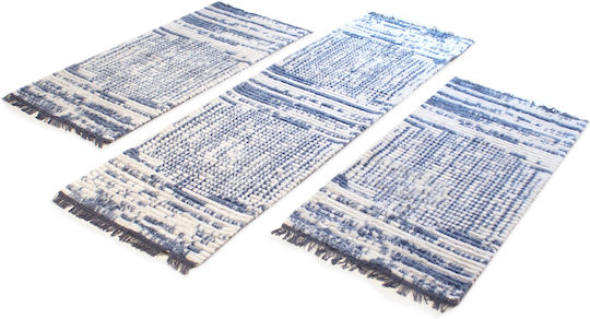 Royal Carpet Σετ Χαλιά Κρεβατοκάμαρας Cream Blue E103531 3τμχ
