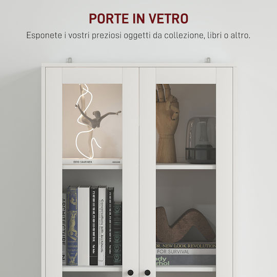 Comodă de Bucătărie de Podea Alb 59x30x164buc