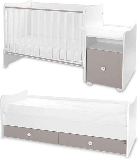 Lorelli Babybett Trend Plus Weiß / Schnur mit Schublade
