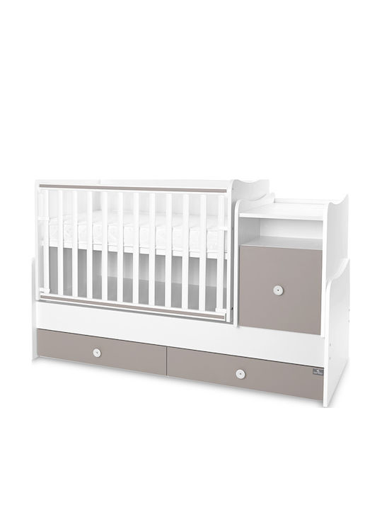 Lorelli Babybett Multifunktional Trend Plus Weiß mit Matratze 70x160cm