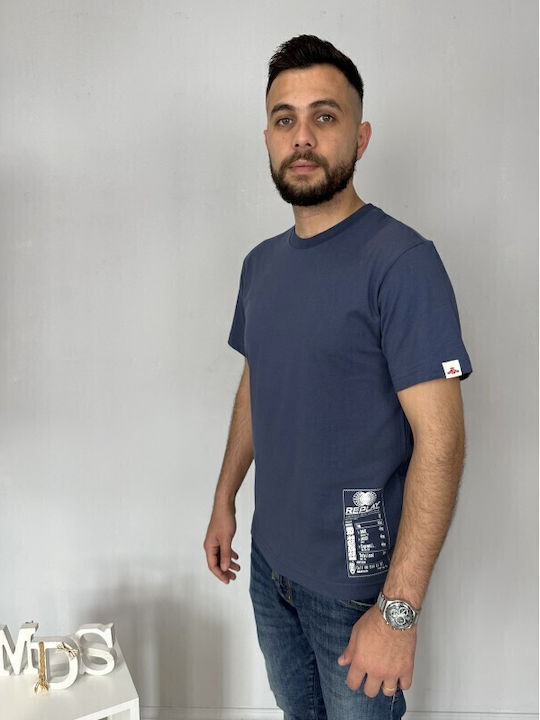 T-shirt Μπλε Ανοιχτό