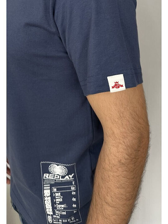 T-shirt Μπλε Ανοιχτό