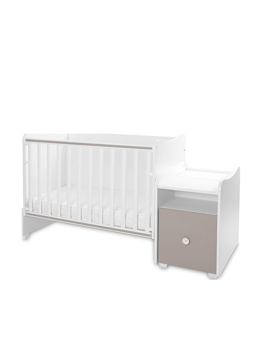 Lorelli Babybett Multifunktional Trend Plus Weiß mit Matratze 70x160cm
