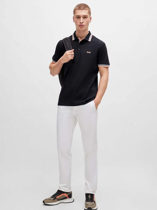 Paddy Polo Short Sleeve Blouse Black