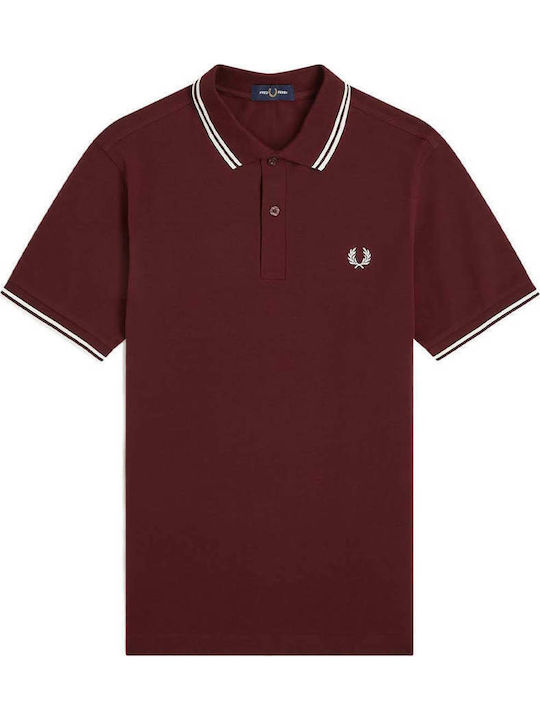 Polo T-shirt Oxblood / Ecru / Ecru M3600-597