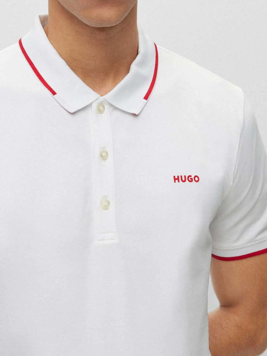 Dinoso222 Polo Kurzarmbluse Weiß