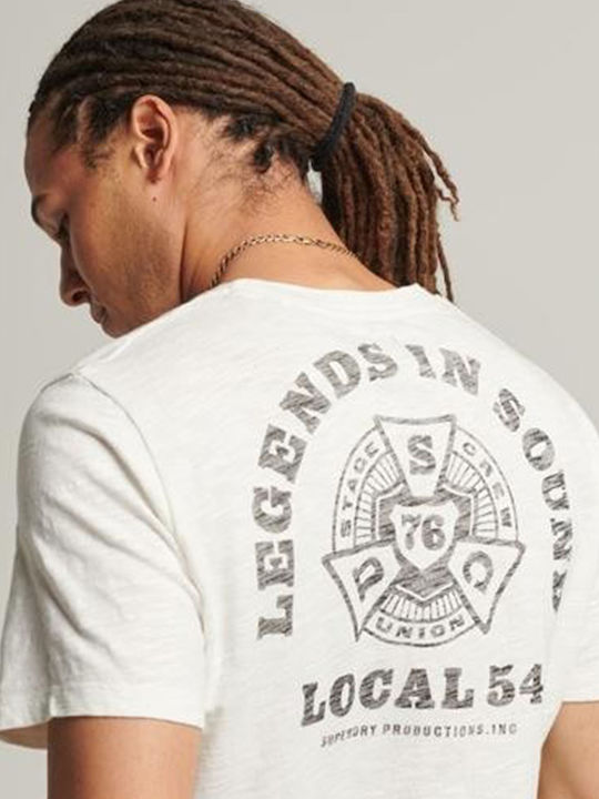 Ovin Vintage Merch T-Shirt Weiß