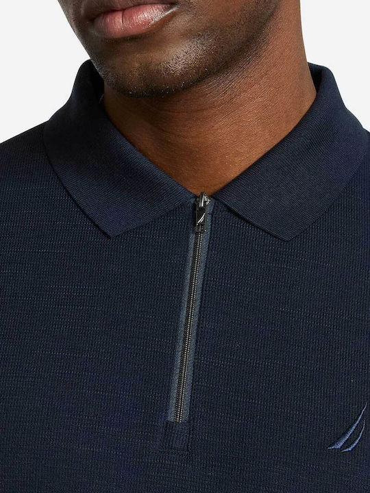 Polo Short Sleeve Blouse Navy Blue