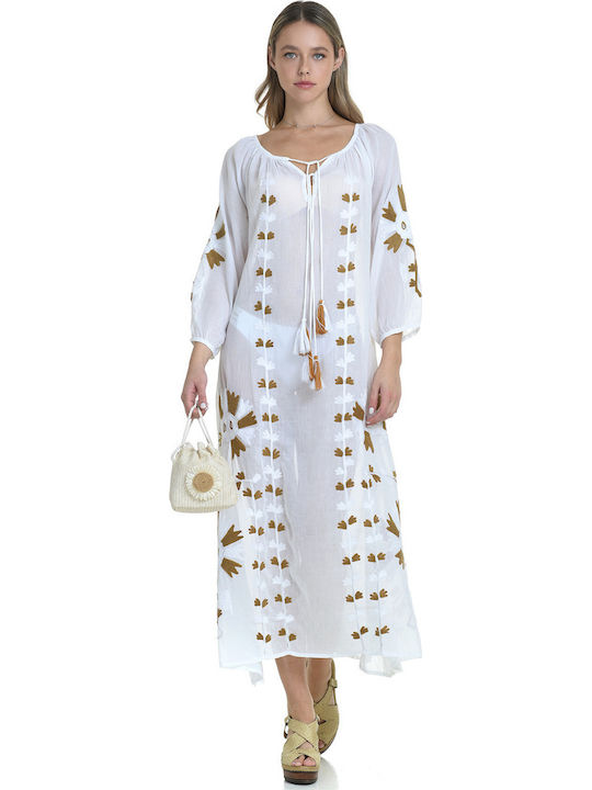 MiandMi Καφτάνι Παραλίας White