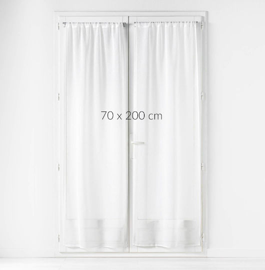 Douceur d'Intérieur Mit Bleistiftfalten Weiß 70x200cm