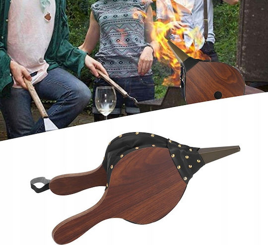 Suflantă Manuală de Lemn pentru Șemineu și Grătar 39x17cm