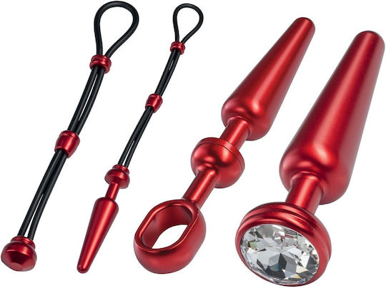 Malesation Alu-cock-grip Set Mittel Rot
