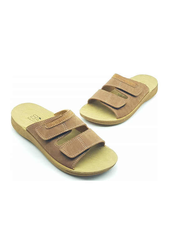 Herrensandalen in Tabac Braun Farbe