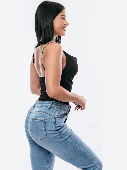 Damen-Bodysuit Drapé Schwarz Einheitsgröße