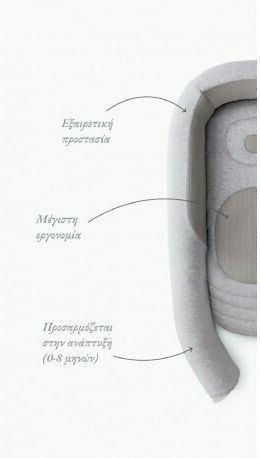 Inglesina Βρεφικό Μαξιλάρι Φωλιά Welcome Pod Grey