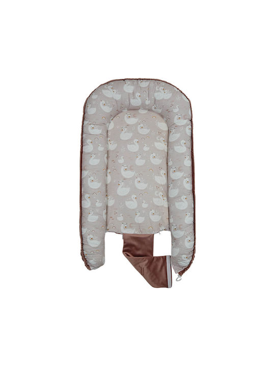 Bebe Stars Swan Baby Nest Pink 30x64cm