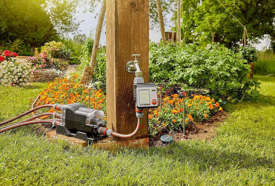 Automatic Water Distributor 6 Outlets 3/4 Inch Thread 6 Irrigation Zones Individual Operation 6 Bar Wall Mountable Black