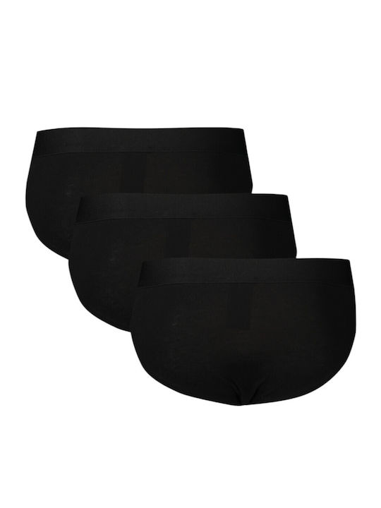 Slipuri pentru bărbați Black 3Pachet