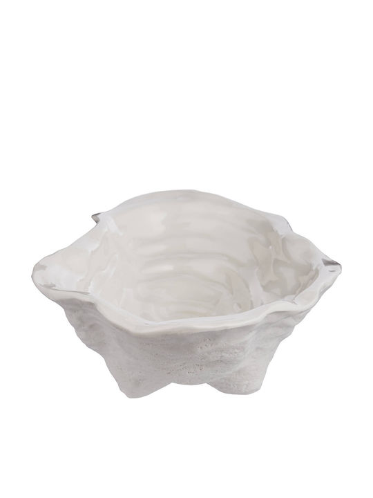 Butlers Bol Decorativ Ceramică Alb 24x16x6cm 1buc