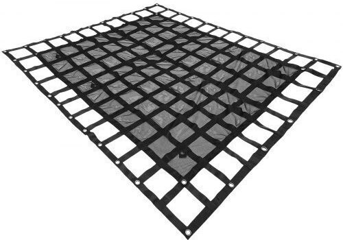 8' x 6.7' Lkw-Gepäcknetz Mesh Cam Schnallen & S-Haken Pickup Ladefläche 1100lbs
