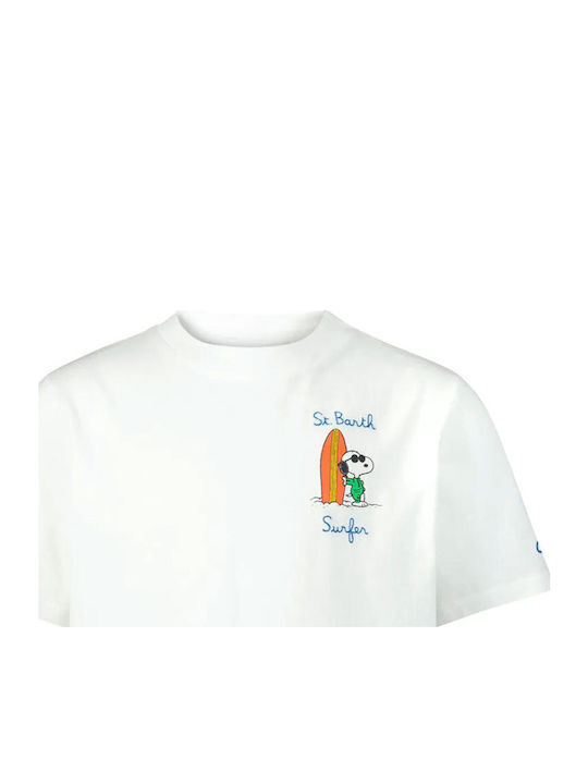 Snoopy Surfer T-Shirt Weiß