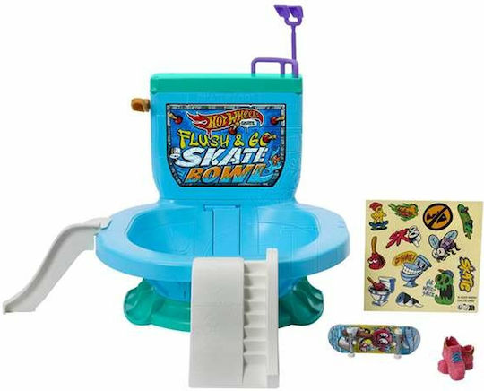 Hot Wheels Skate Flush & Go Skate Bowl 194735232697