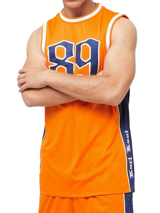 Αθλητική Μπλούζα Orange/navy