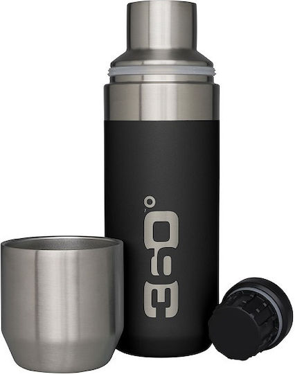 360 Degrees Insulated Bottle Thermos Stainless Steel 1lt Black