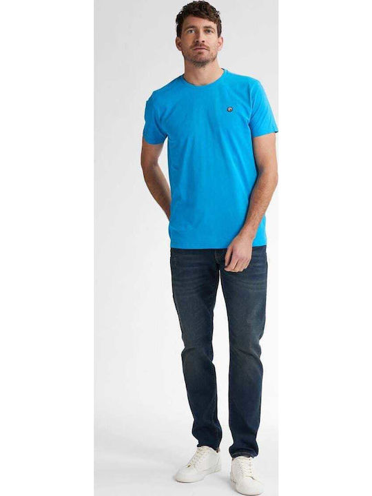Kurzarmbluse Dark Aqua