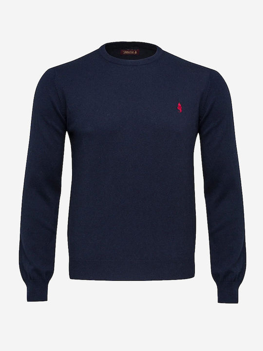 -704 Long Sleeve Sweater Navy Blue
